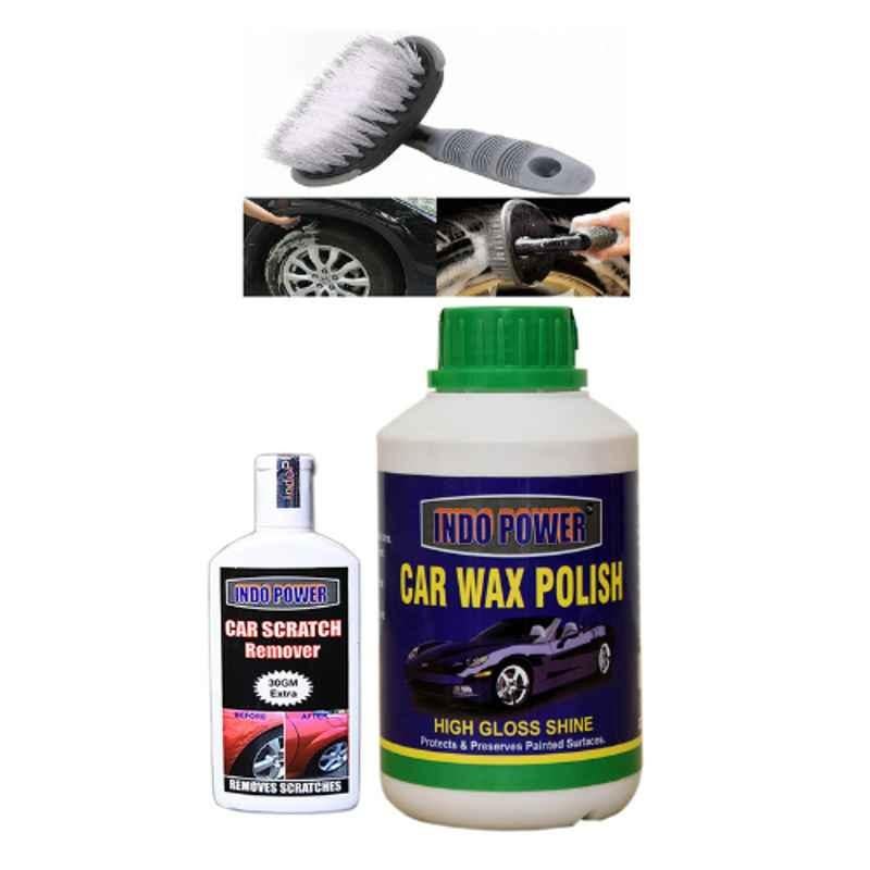 Indopower Ff1040 Car Wax Polish, Scratch Remover, All Tyre Cleaning Brush Kit, AHh1044-picture-14