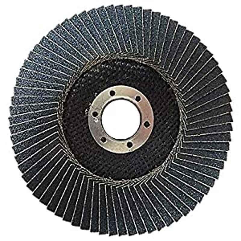 Krost High Density 4 inch, 100mm, Flap Disc/Polishing Disc For Angle Grinders, Grit 80, Pack Of 5