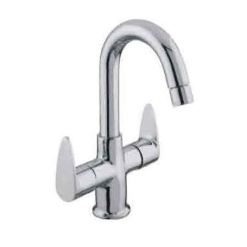 Maxo Amaze Brass Chrome Finish Centre Hole Basin Mixer, MAM-14