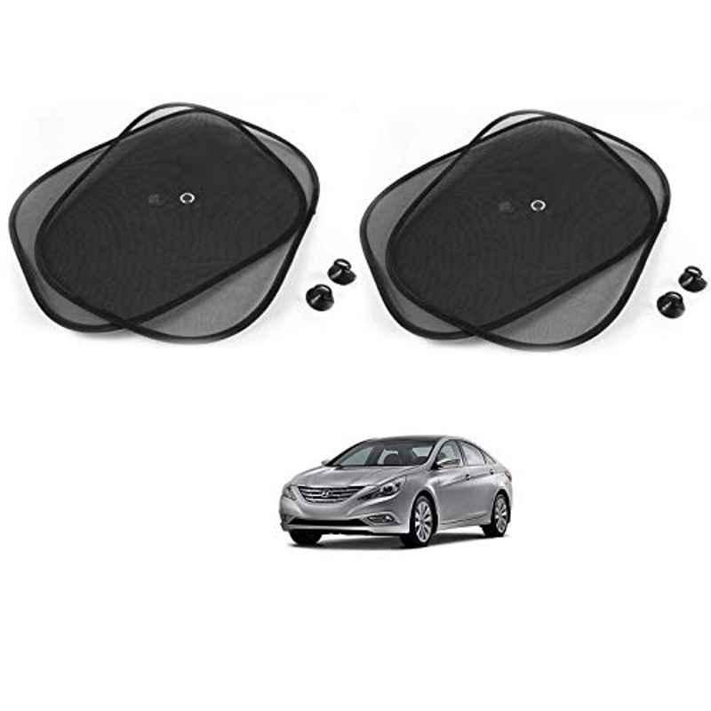 Kozdiko 4 Pcs Black Chipokoo Car Window Sunshade Curtain Set for Hyundai Sonata, koz_204
