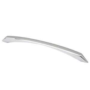 RAB Sobar 224mm Zinc Chrome Finish Wardrobe Pull Handle (Pack of 2)