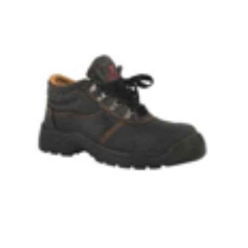 Armstrong AAH Leather Black Safety Shoes, Size: 46