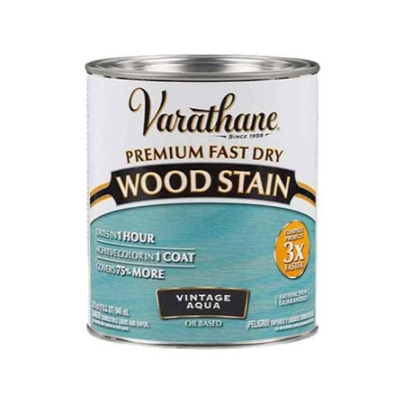Rust-Oleum Varanthe 32 Oz Vintage Aqua Premium Fast Dry Wood Stain, 297427