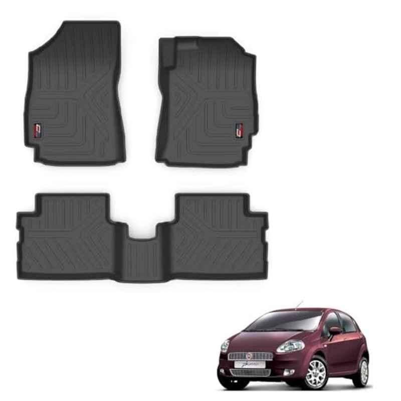 Kozdiko Thermoplastic Polyolefins 3D Life Long Car Floor Mat Set for Fiat Punto