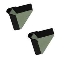 Plantex Knobs for Drawer/Drawer Knobs/Triangle Knob for Cabinets/Drawer Handle/Pull-Push Knob for Kitchen/Bedroom Drawers (Pack of 2) SH-431, DC-Black & Green