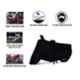 Riderscart Polyester Black Waterproof Two Wheeler Body Cover with Storage Bag for KTM RC390