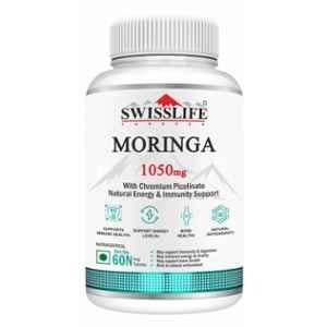 SwissLife Forever 60 Pcs Moringa Tablets with Chromium Picolinate Natural Energy & Immunity Support, SLFMORNG60179