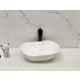 Bassino Art 45.5x34.5x14cm Ceramic White & Black Wash Basin, GR_094