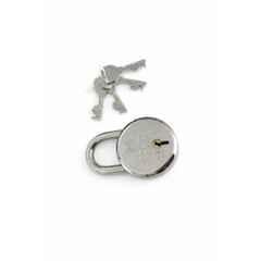 DELKO Rock 75mm 9 Lever Round Padlock with 4 Keys, DPR-0253 (Pack of 6)