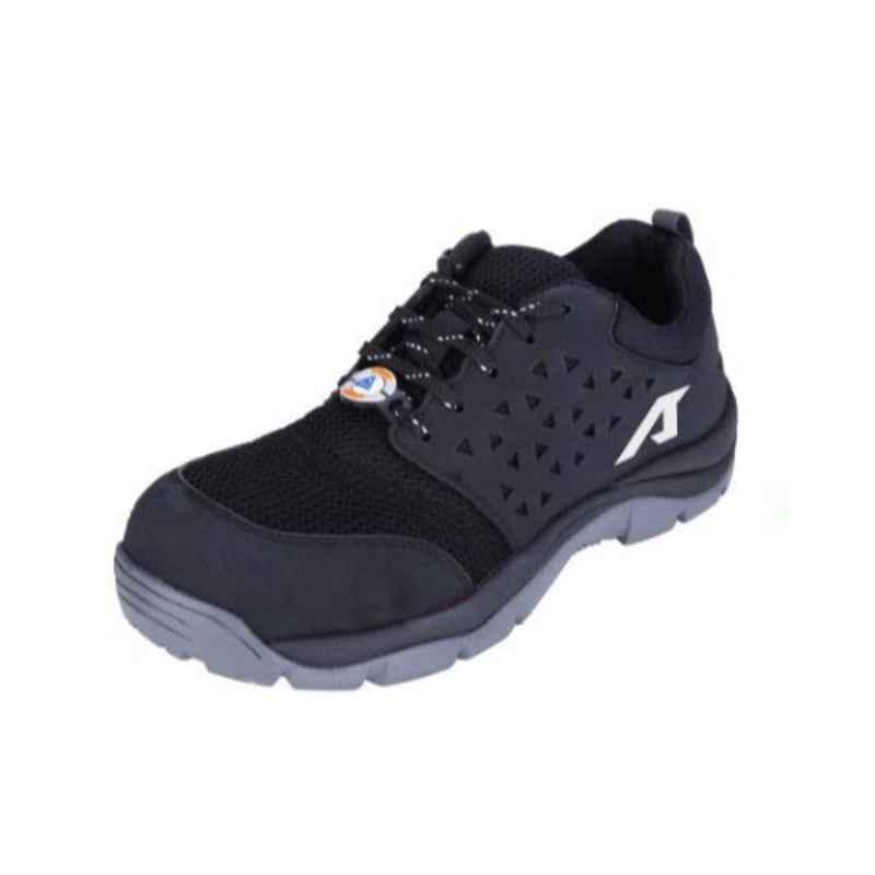 Acme Supple Micro-Fiber Low Ankle Composite Toe  Black Safety Shoes, Size: 6