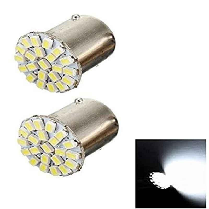 AOW 22 SMD (White) Led Indicator Bulb Turn Signal Bulb for Honda Dream Yuga (Pack of 2)