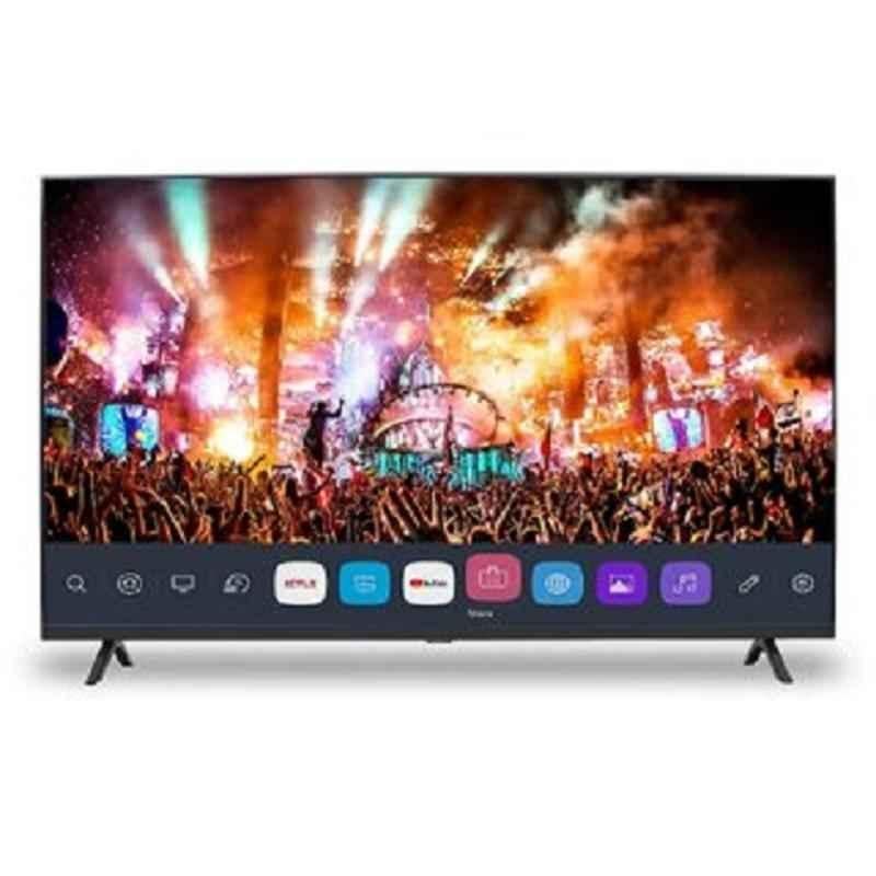 Akai AL50U-FX1WS 50 inch 4K Ultra HD Black Smart LED TV with Bezel Less Design & Voice Command Magic Remote
