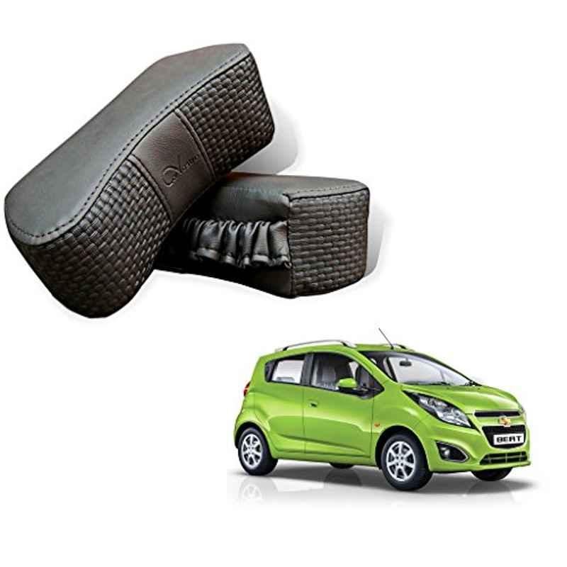 Kozdiko 2 Pcs Memory Foam Grey Car Vastra Neck Rest Cushion Set for Chevrolet Beat, koz_5346