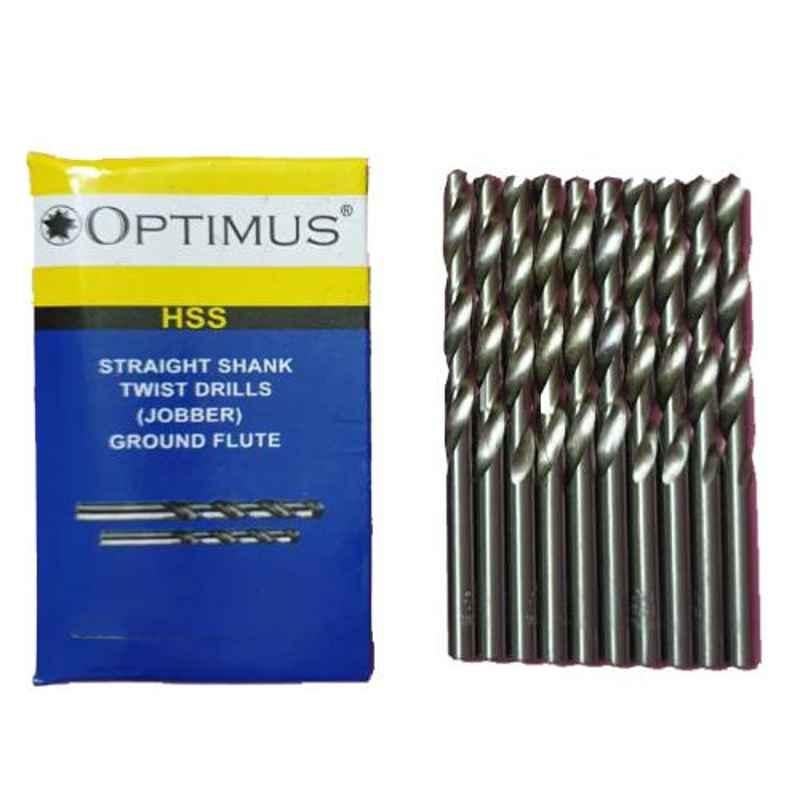 Optimus MM Series HSS Straight Shank Twist Drill, Size: 4 mm