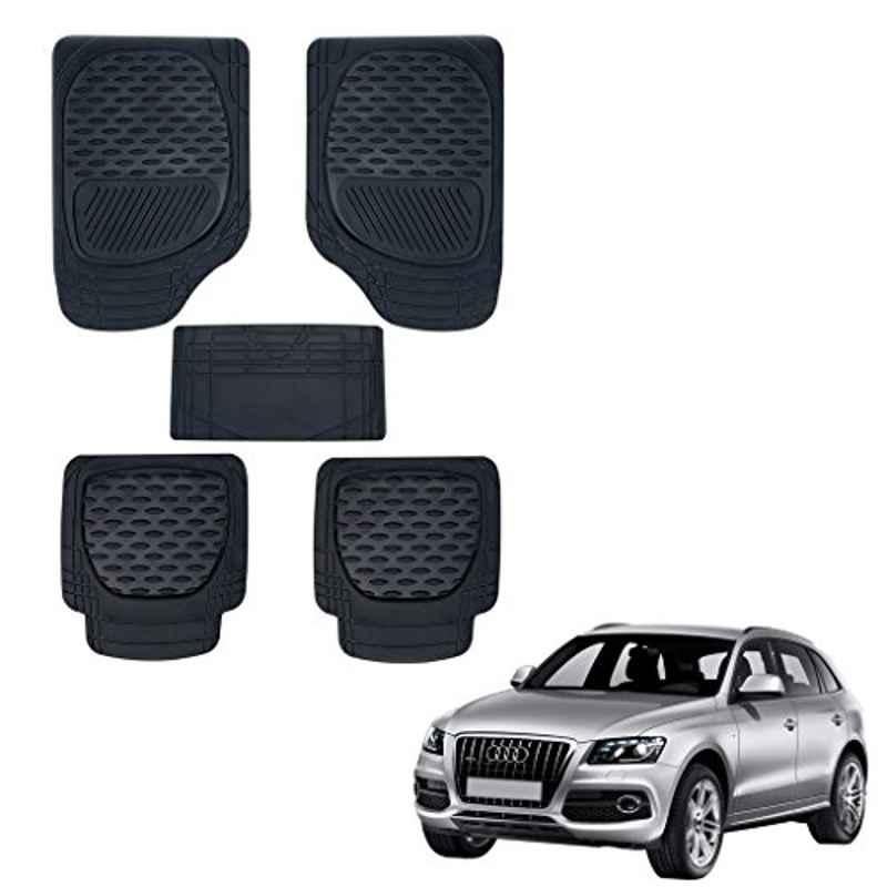 Kozdiko 6255TW 5 Pcs PVC & Rubber Black Car Mat Set for Audi Q5