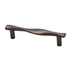 RAB 96mm Zinc Black Satin Matt Finish Drawer Pull Handle, N1111 (Pack of 3)