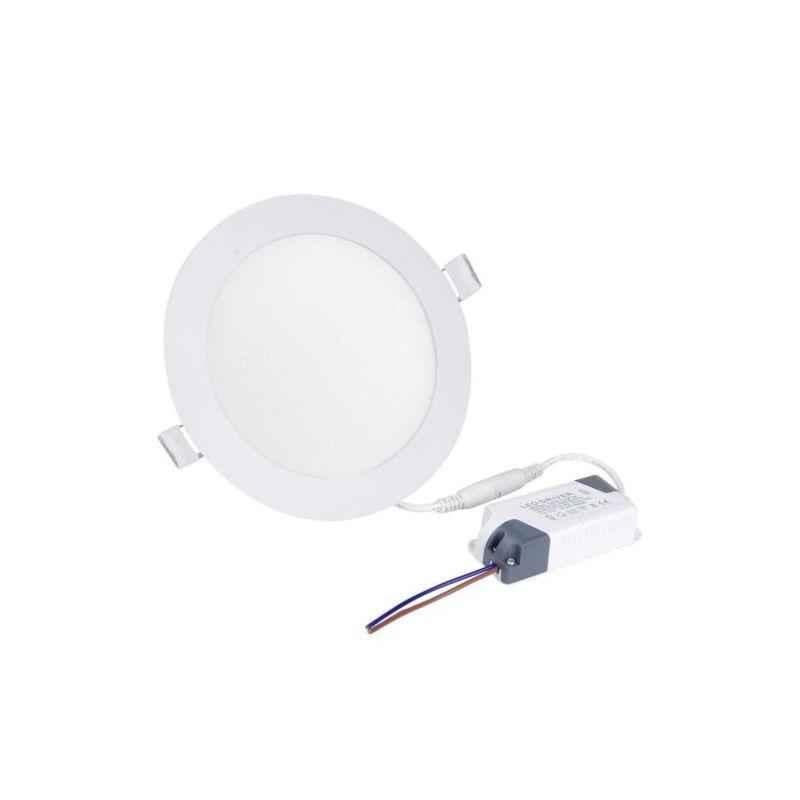 EGK 6W Warm White Round LED Panel Light with Driver (Pack of 4)