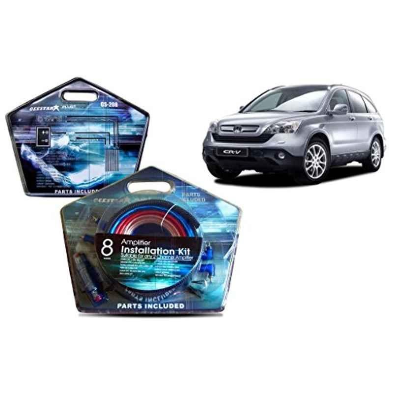 Auto Pearl Geestar Plus 8 Guage 2 Channel Amplifier Full Installation Kit for Honda Crv, GS-208
