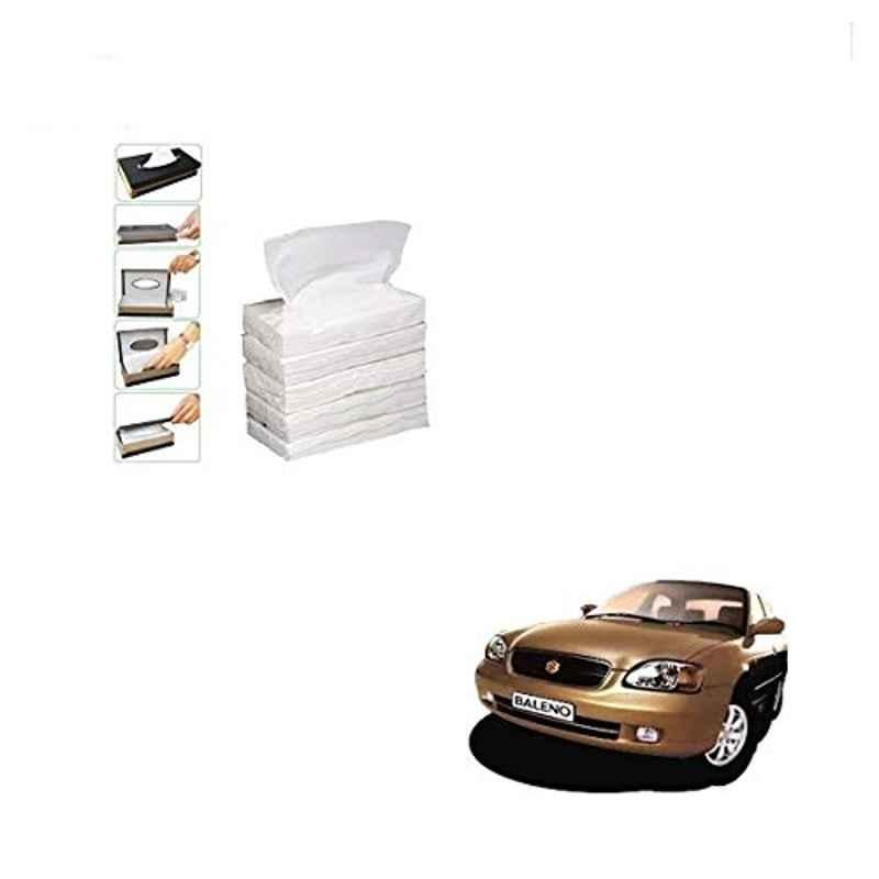 Kozdiko 100 Pulls Dispenser Box Refiller Tissue Paper with 200 Sheets for Maruti Suzuki Baleno (Pack of 5)