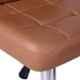 Da Urban Cadbury Beige Height Adjustable & Revolving Bar Stool Chair with Wheels