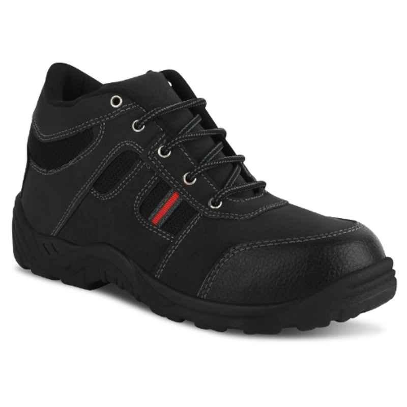 Foot Trends MG-D Commando Steel Toe Black Safety Shoes, Size: 11