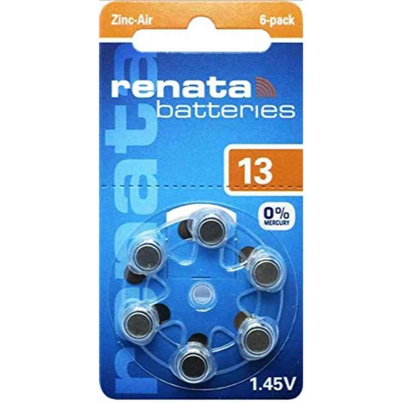 Renata 1.45V Battery for Hearing Aids, RENATA-13