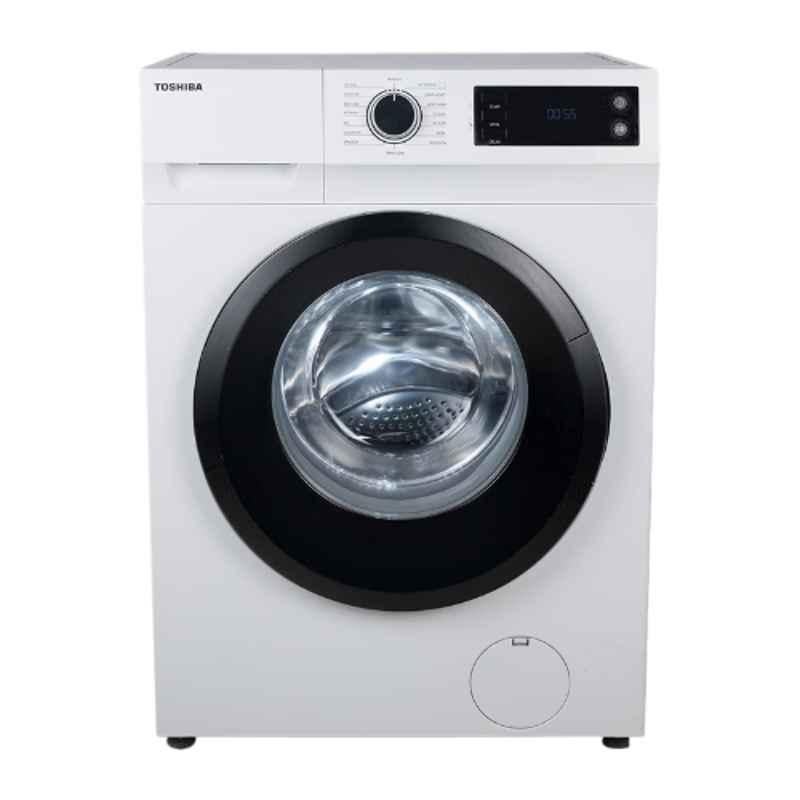 Toshiba 7kg 5 Star White Inverter Fully Automatic Front Load Washing Machine, TW-BJ80S2-IND(WK)