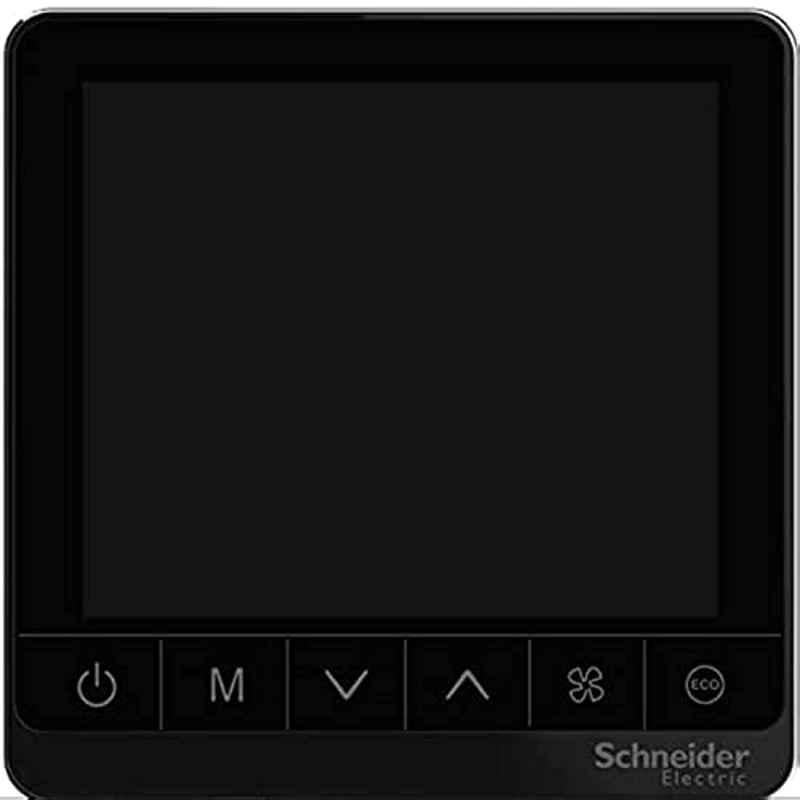 Schneider SpaceLogic Black 240V Touch Screen Digital Thermostat