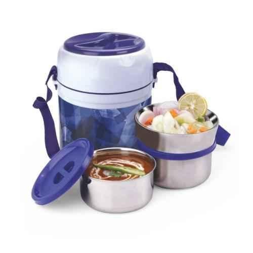 Buy Trueware Office Plus 2+1 Sky Stainless Steel Lunch Box Blue Container  Set Online At Best Price On Moglix