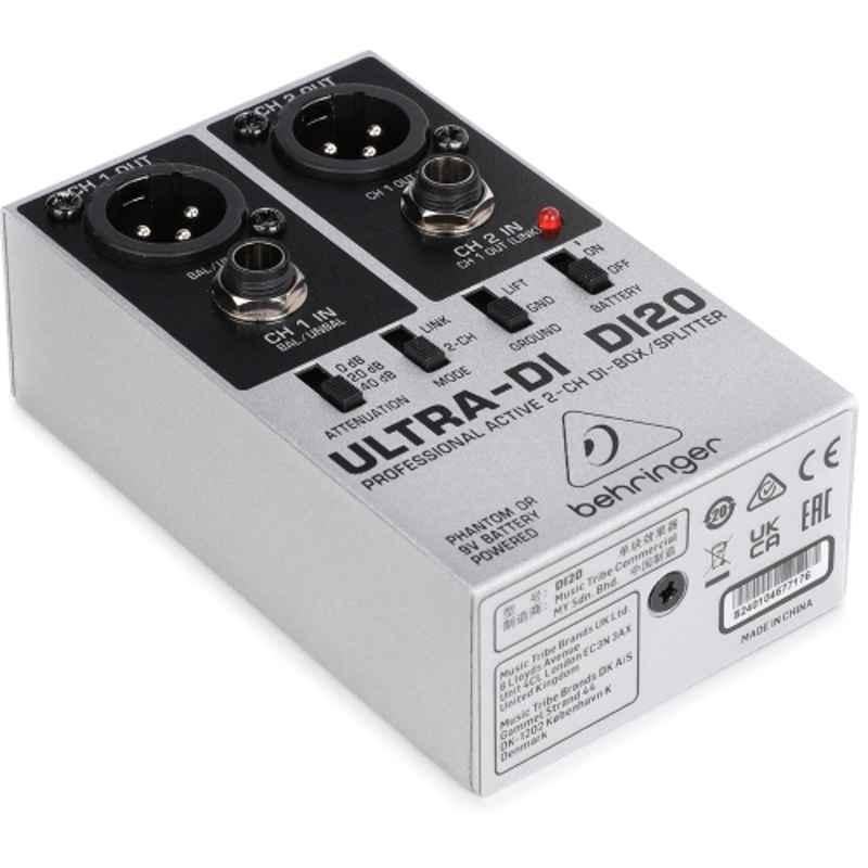 Behringer ULTRA-DI DI20 9V Professional Active 2 Channel DI Box