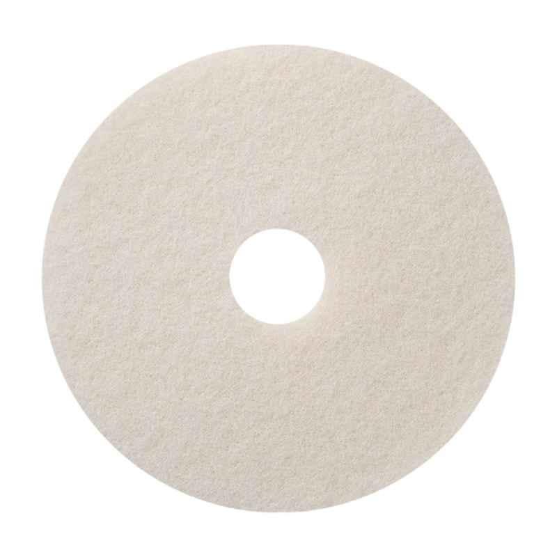 Hygiene Links 20 inch White Machine Scrubbing Pad, HL-306
