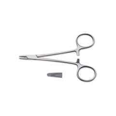 Forgesy NEO06 5 inch Silver Stainless Steel Baby Mayo Hegar Needle Holder Forceps