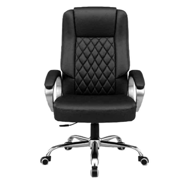ZRF Leatherette & Nylon Black High Back Armrest Ergonomic Office Chair, EXEC-04