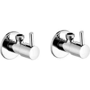 Fastgear Turbo Brass Chrome Finish Angle Wall (Pack of 2)
