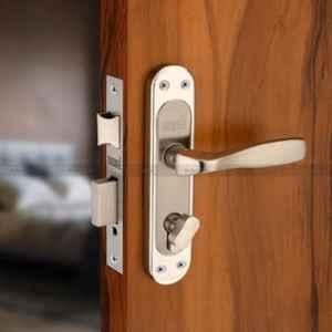 Duke 8 inch 25-40mm Stainless Steel Mortise Lock Set with 3 Keys & Brass Cylinder, 302+1004SSCYOSK