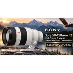 Sony SEL50150GM 50-150 mm F2 Full-Frame E Mount Super Telephoto Camera Lens, SEL50150GM/Q SYX