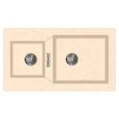 Embarc F1 34x20 inch Peach Aura Granite Quartz Kitchen Sink