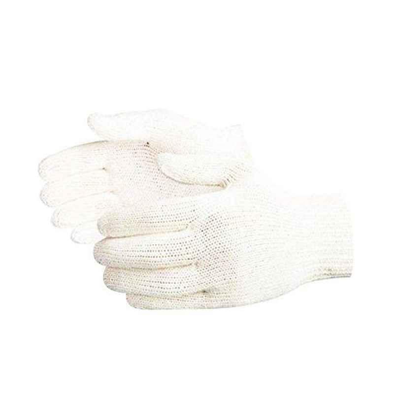 Siddhivinayak 60g White Knitted Hand Gloves (Pack of 60)