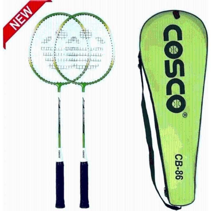 Cosco CB 86 150g Green Strung Badminton Racquet (Pack of 2)