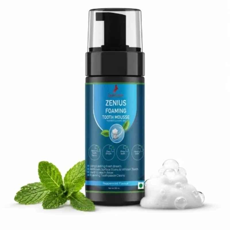 Zenius India 100ml Foaming Tooth Mousse with Citrus, Lemon Extract, Rosemary Extract, Baking Soda, Mint & Glycerine for Fresh Breath & Teeth Whitening