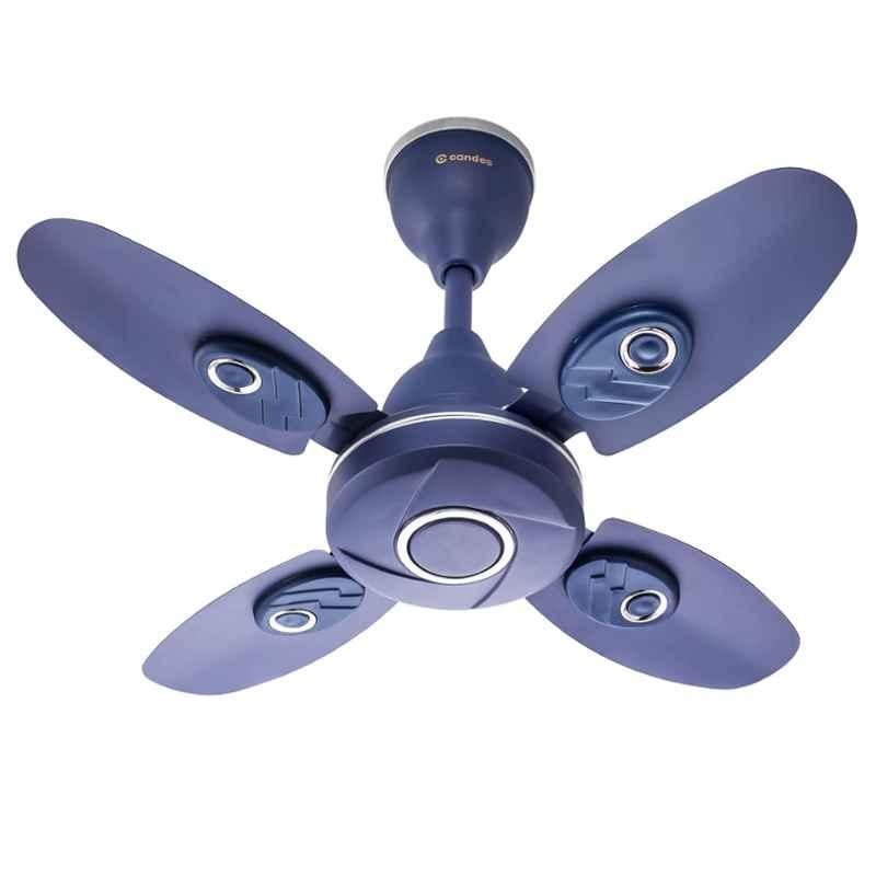 Candes Nexo Ultra High Speed Silver Blue 4 Blade Ceiling Fan, Sweep: 600 mm
