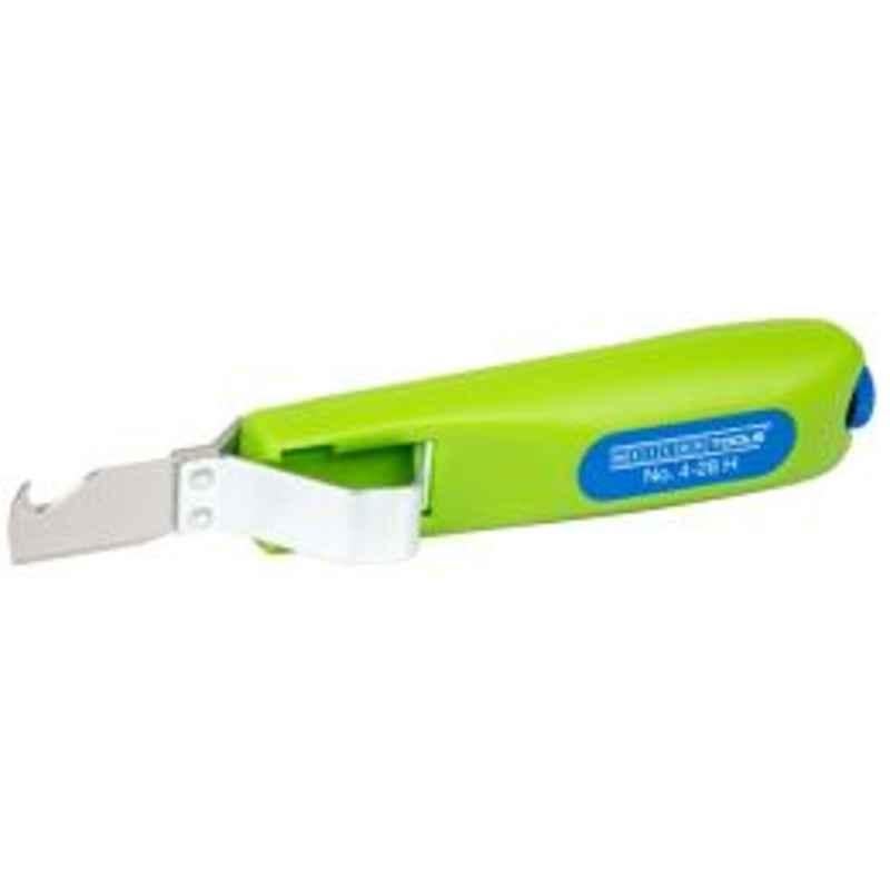 Weicon Green Line Cable Knife No. 4-28 H with Hook Blade, 53054128