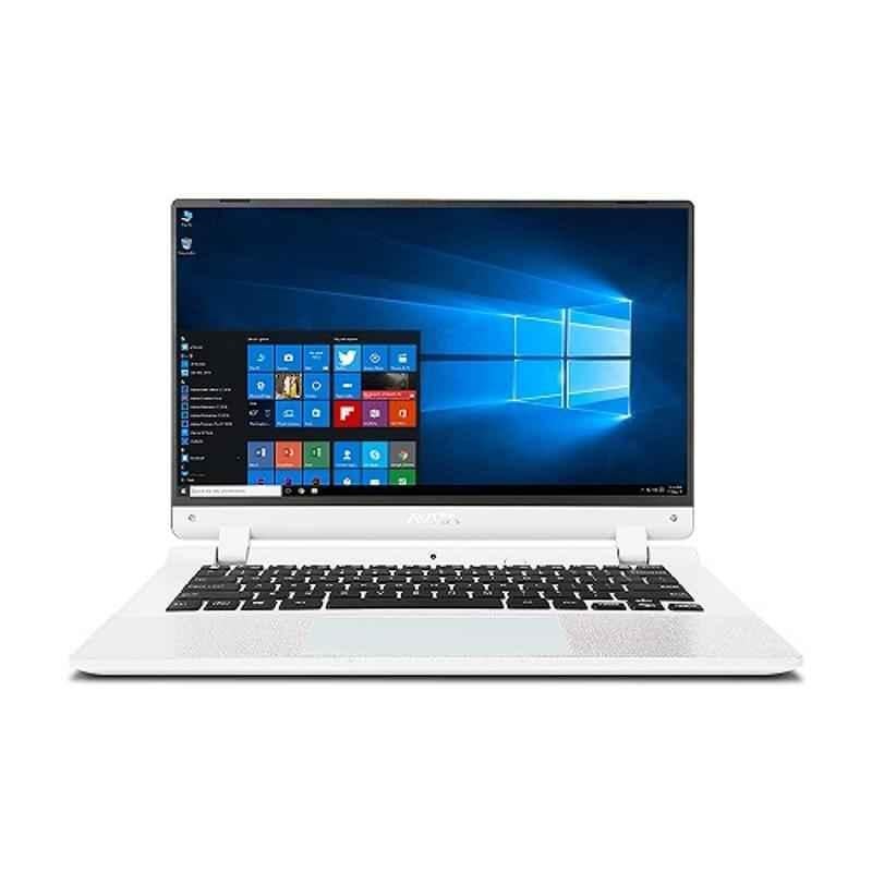 AVITA Essential Refresh Intel Celeron-N4020/4GB RAM/128GB SSD/ Windows 10 Home & 14 inch FHD Matte White Thin & Light Laptop, NE14A2INC43A-MW