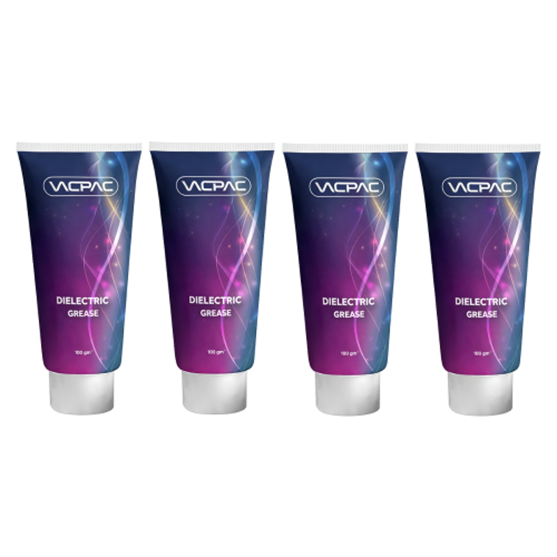 VAC PAC 100g Dielectric Premium Silicone Grease for Electrical Protection & Sealing (Pack of 4)