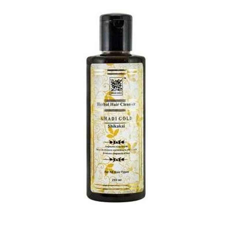 Khadi Gold 210ml Amla & Bhringraj Herbal Hair Cleanser (Pack of 10)
