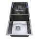 Crocodile 37x18x10 inch Double Bowl Stainless Steel Diamond Cut Kitchen Sink, CR-06