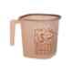 Nayasa Funk 3 Pcs 25L Plastic Brown Square Bucket, Mug & Stool Set