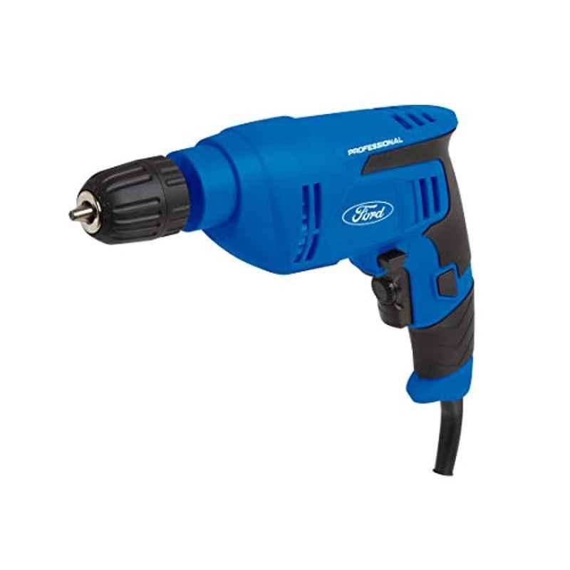 Ford Tools Keyless Chuck Professional Compact Electric Drill Driver 550W, Blue, 10 mm, Fp7-0030