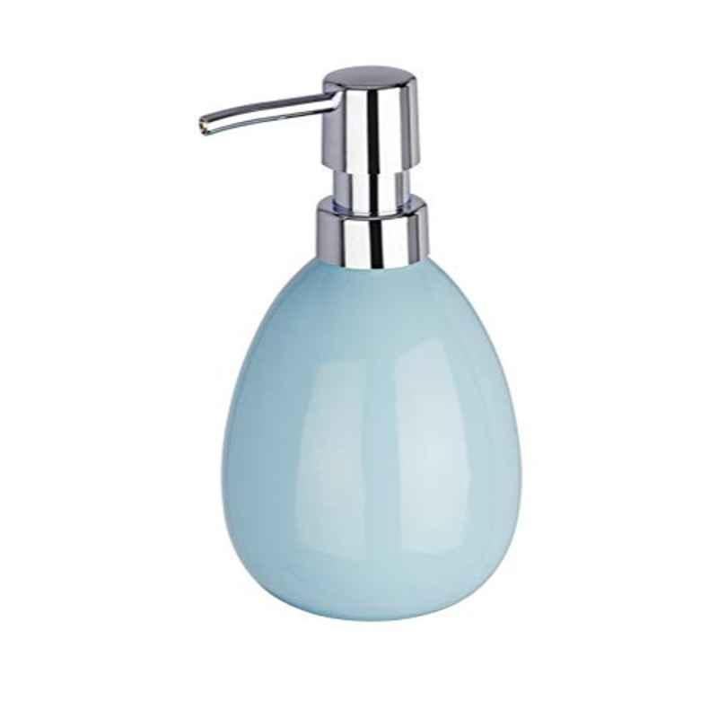 Wenko 0.39L Ceramic Light Blue Liquid Soap Dispenser, 4008838150764