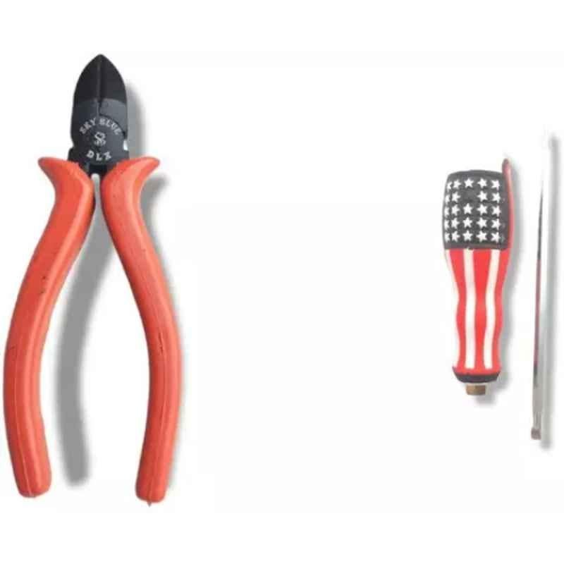 Sky Blue 2 Pcs 7.8 inch Diagonal Plier Combo, SBE_PLIER_0657